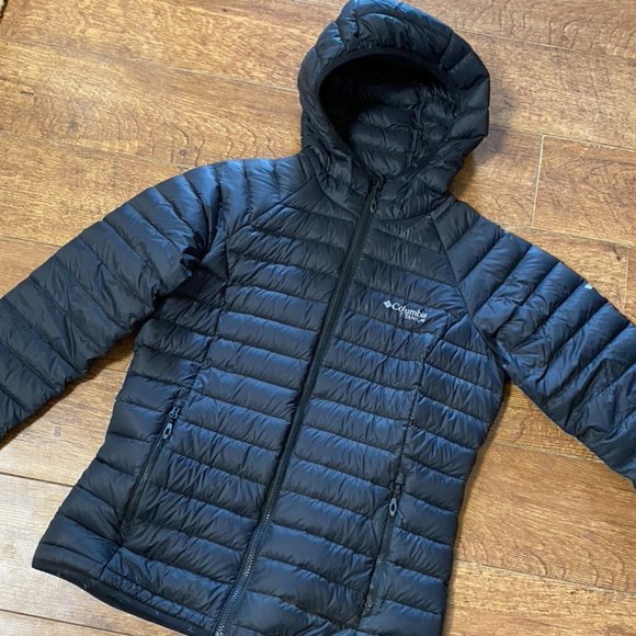 alpha trail down hooded jacket